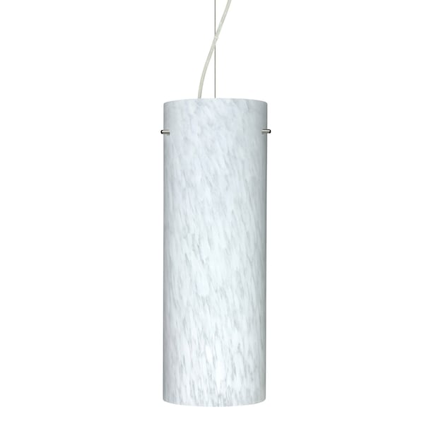 Besa Lighting Stilo 18 Cord Pendant, Carrera, Satin Nickel Finish, 1x11W LED 1KX-412819-LED-SN - main